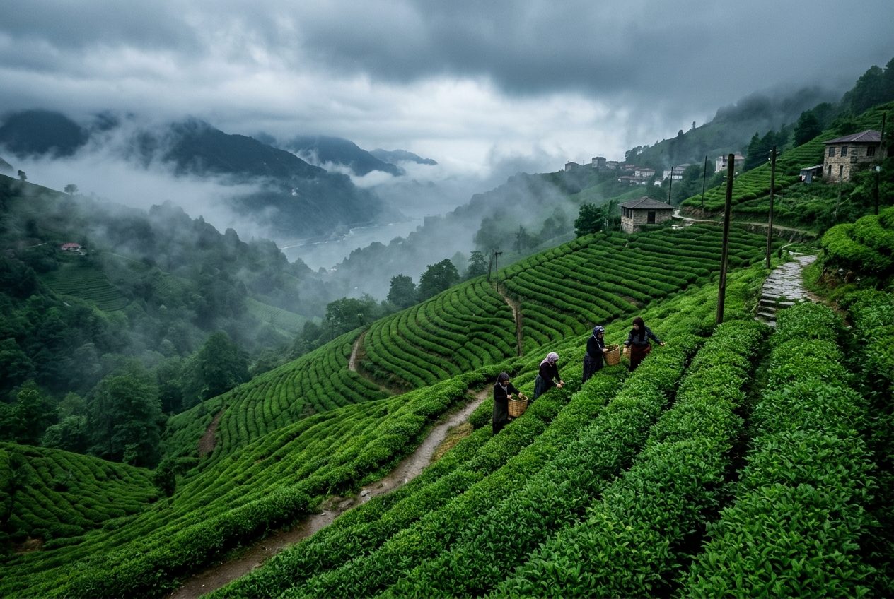 Tea Gardens and Mist: Finding Stillness Above Rize