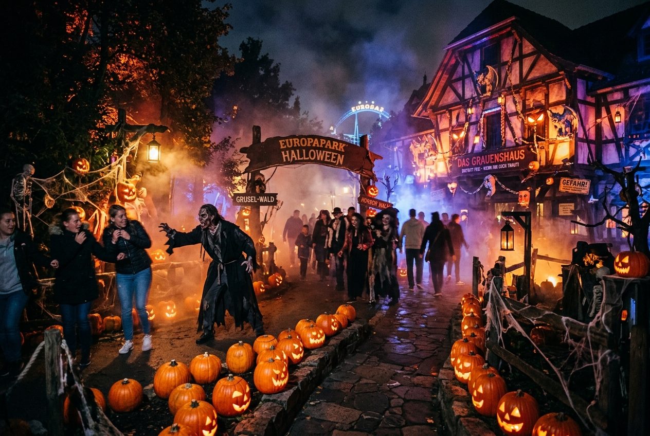 Halloween-Events in deutschen Freizeitparks 2025