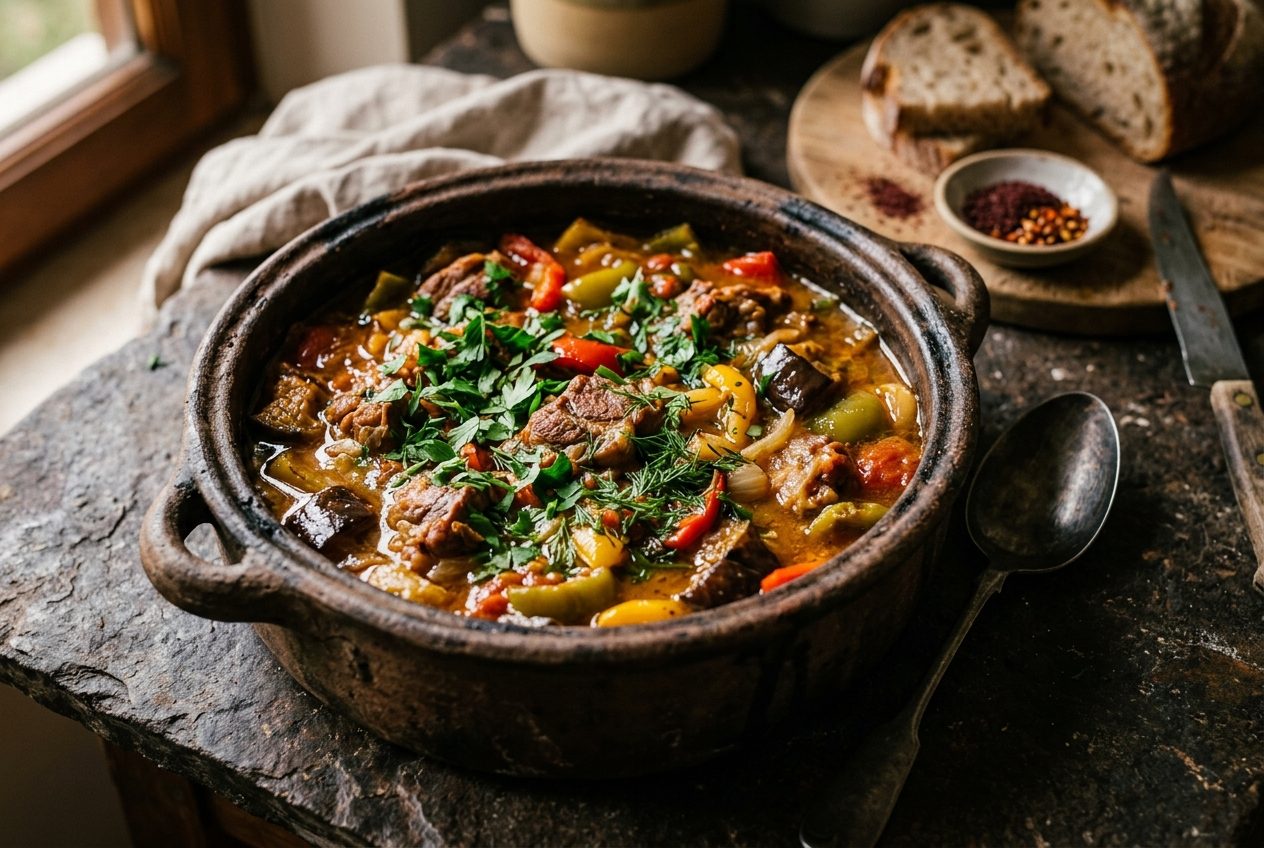 Slow-Braised Lamb Güveç