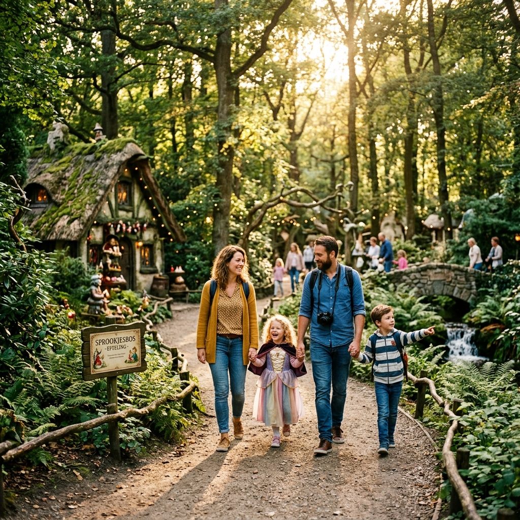 Familie in sprookjesbos