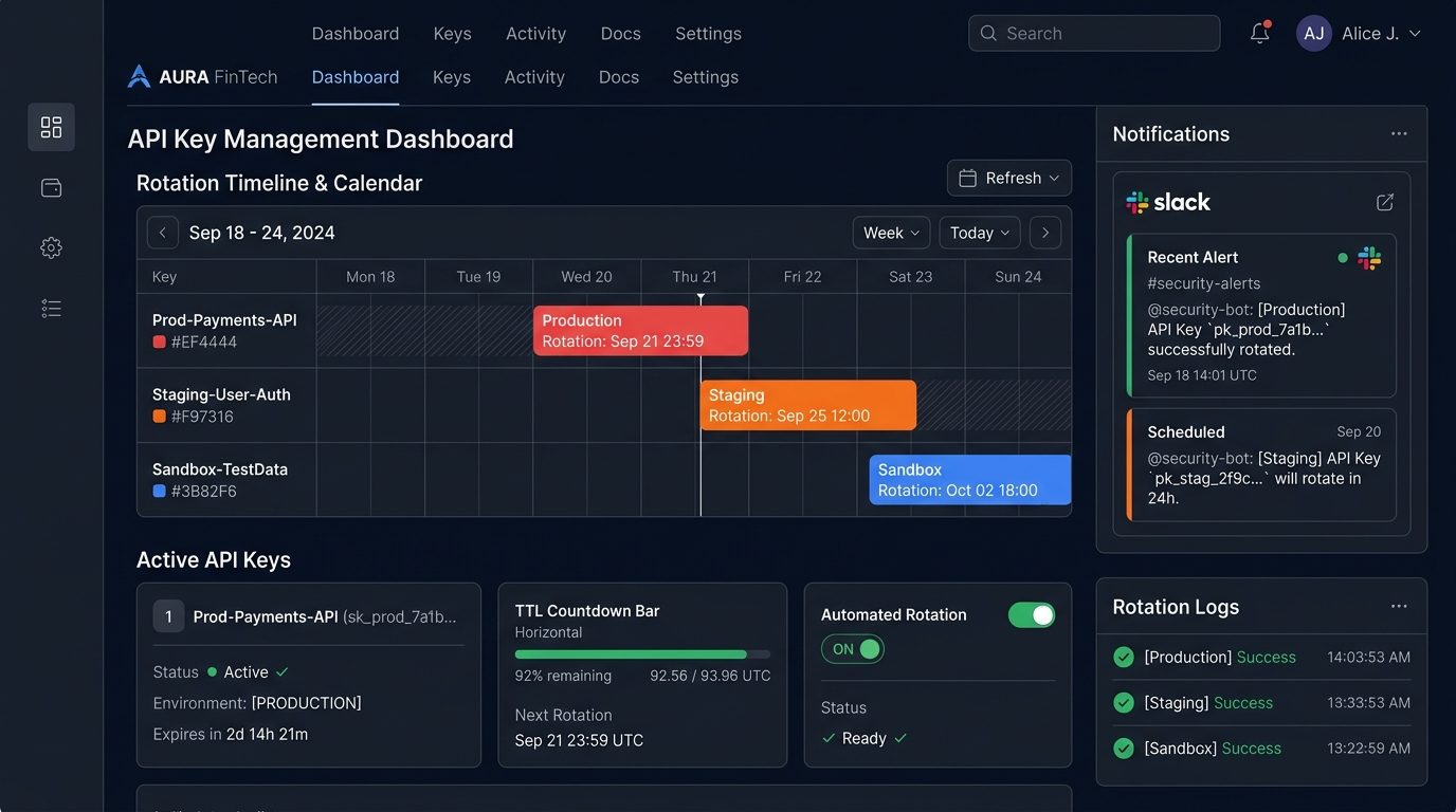 wabbark Key Rotation Scheduler Dashboard
