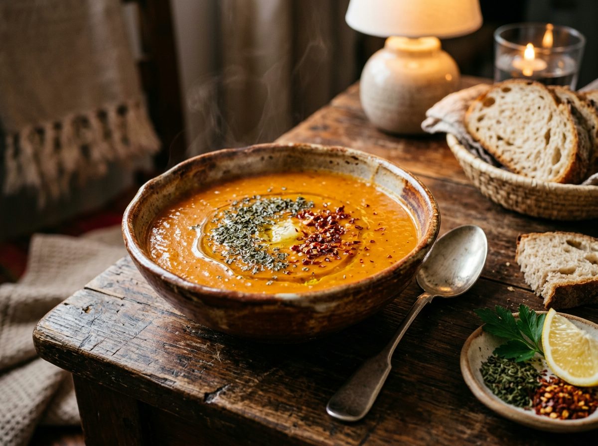 Red Lentil Soup (Mercimek Çorbası)