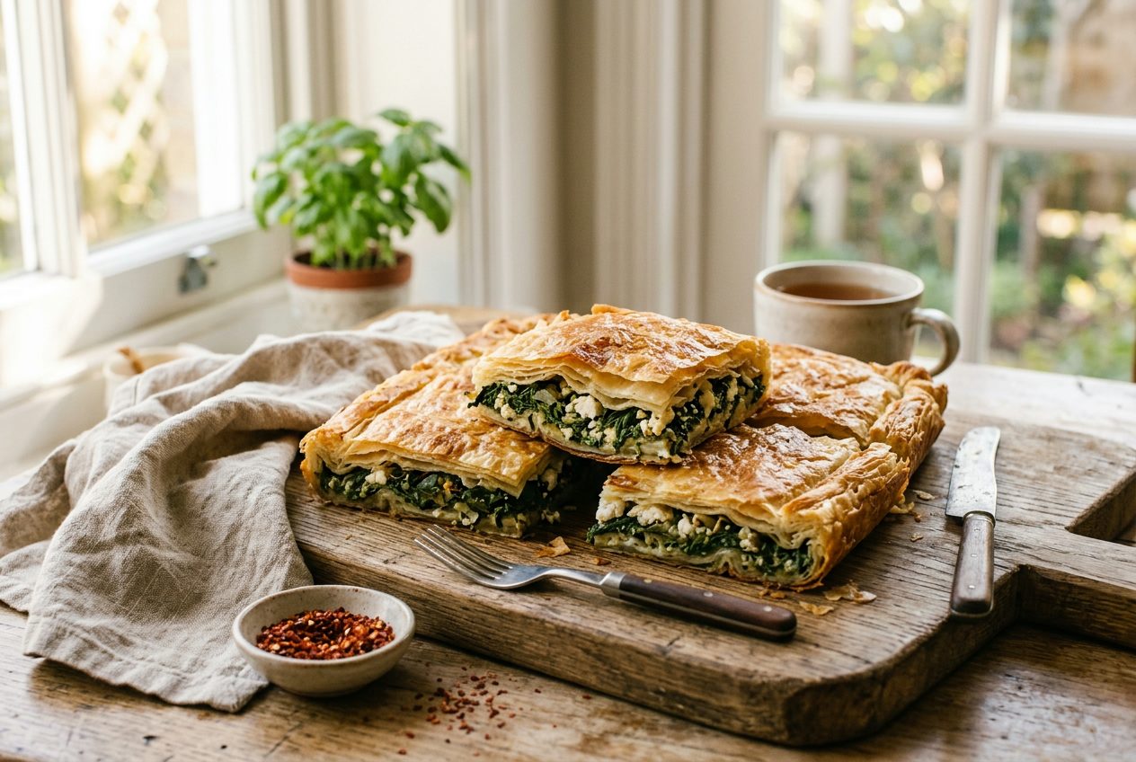 Börek with Spinach & White Cheese
