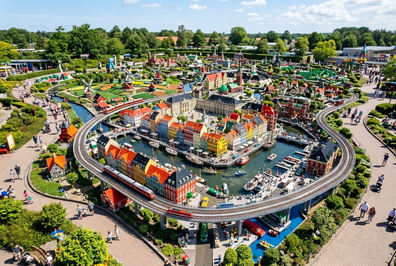 Legoland Billund LEGO brick displays