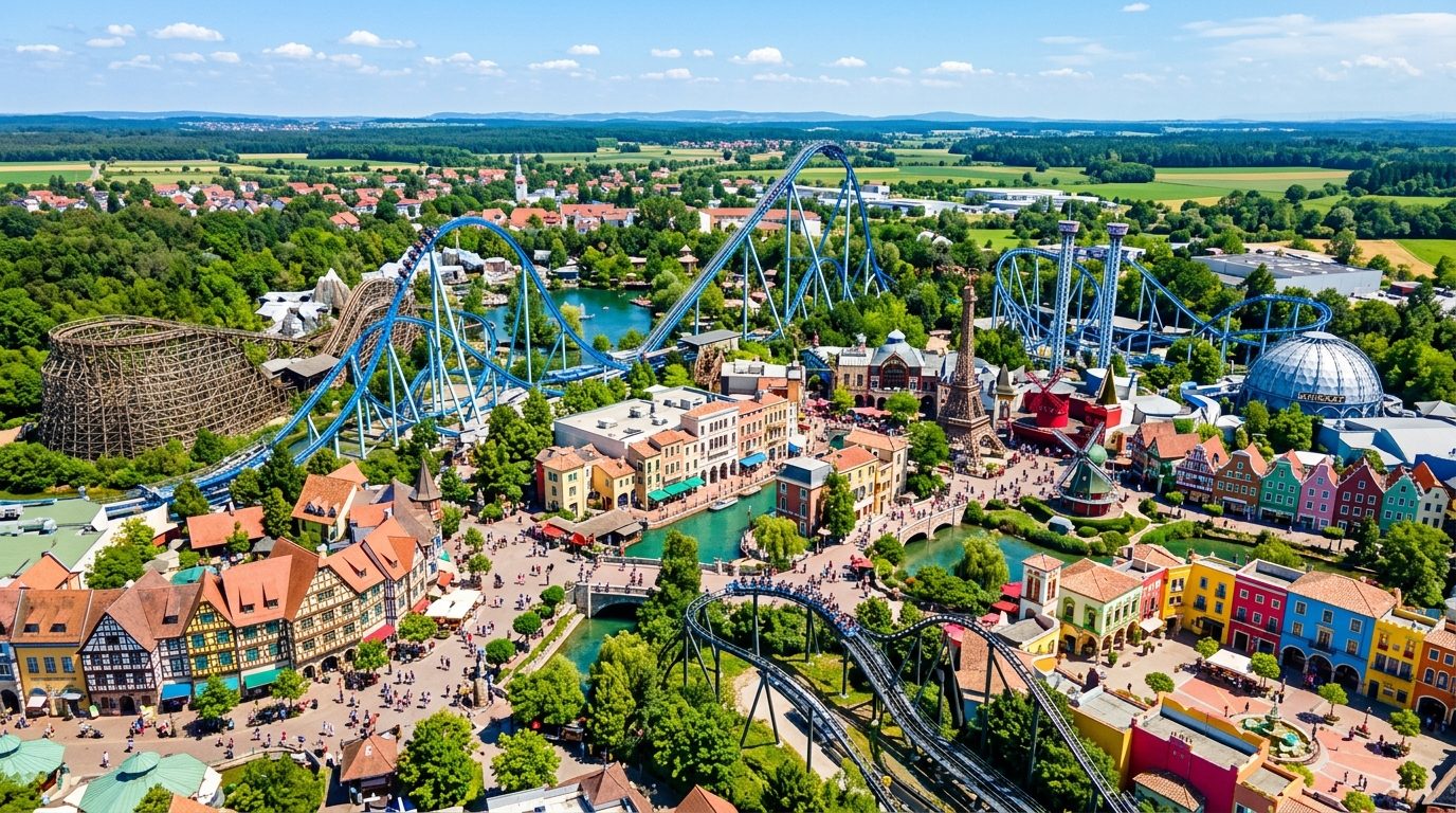 Luftaufnahme des Europa-Parks
