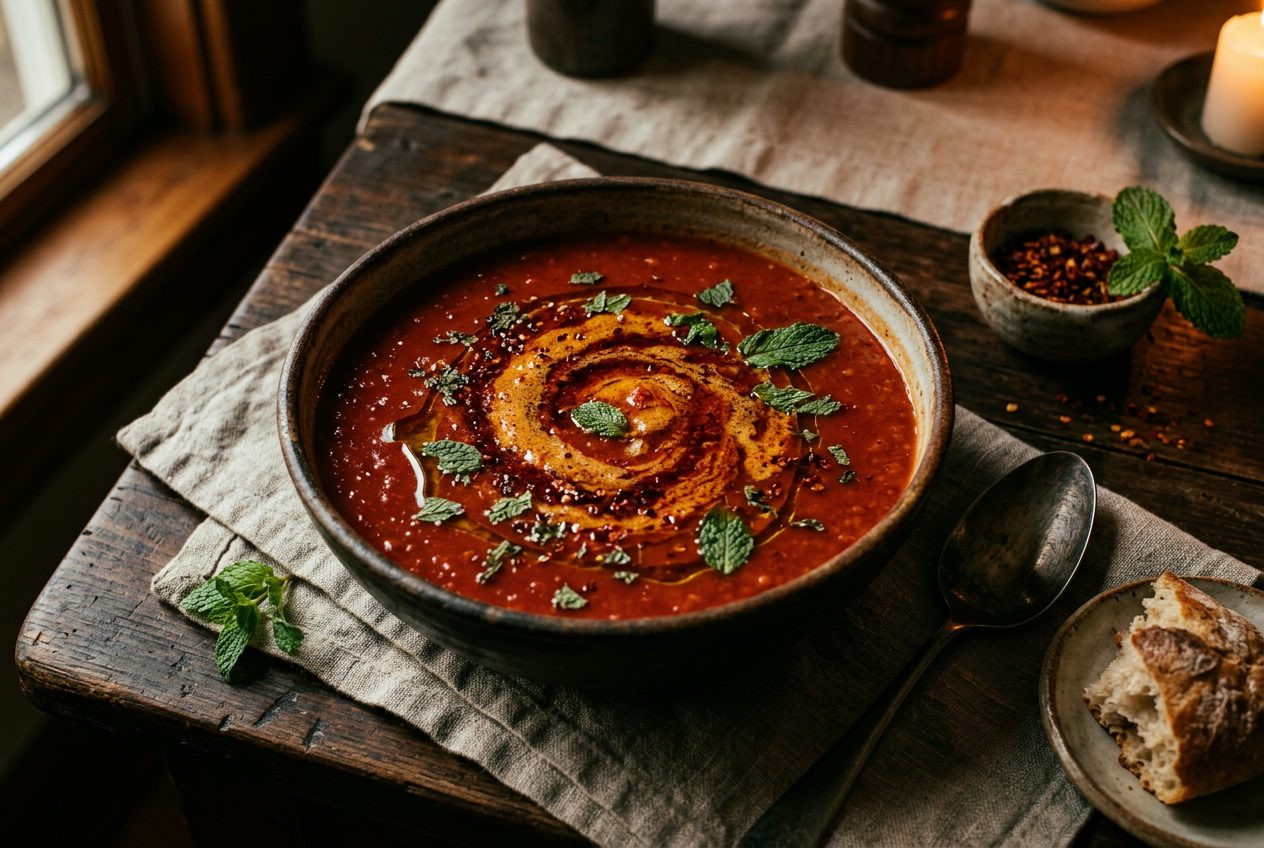 Red Lentil Soup with Paprika Butter