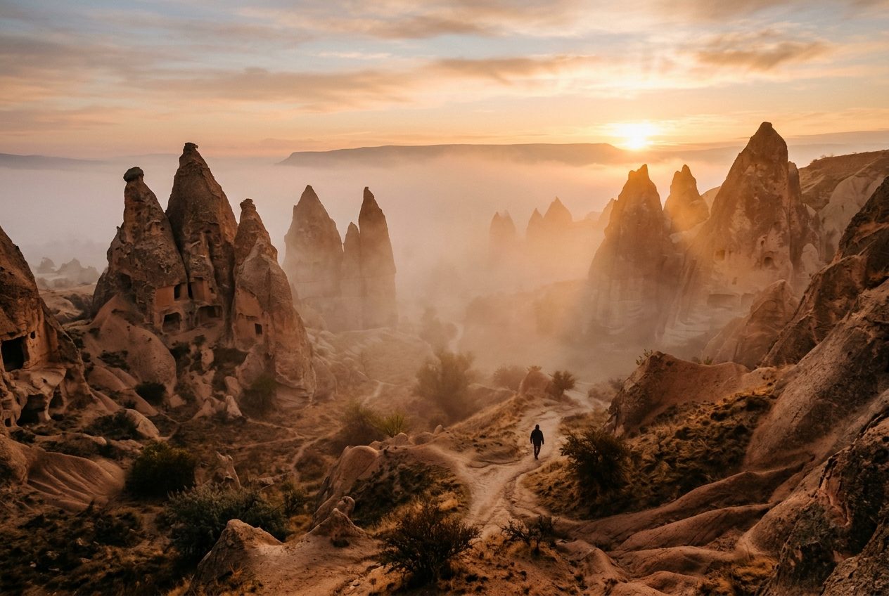 Dawn in the Valley of the Monks: A Walk Through Pasabag