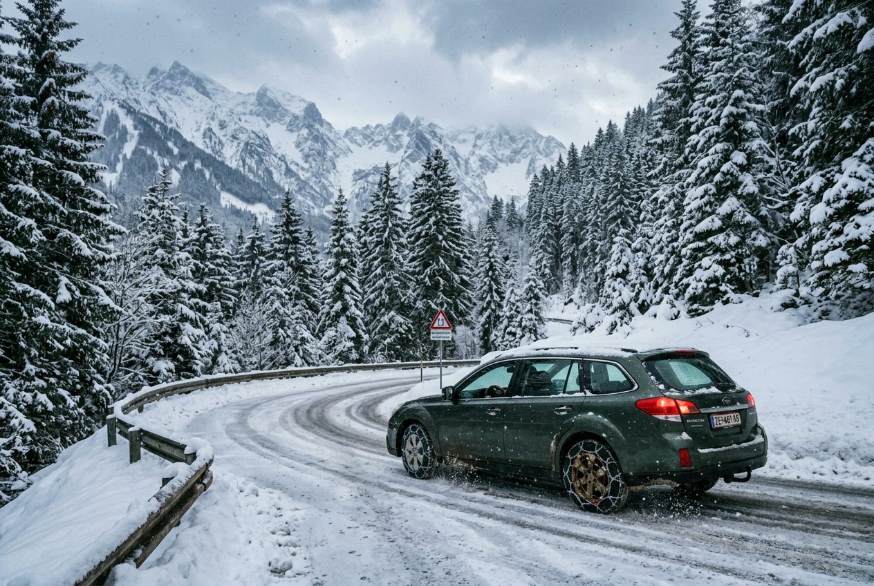 Winterausrüstung in Österreich: Wann sind Schneeketten Pflicht?