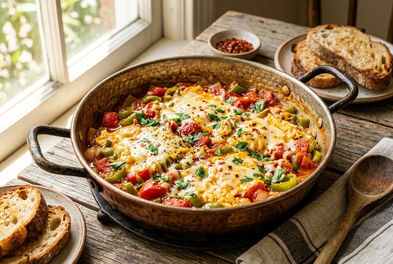 Menemen with Aged Kaşar