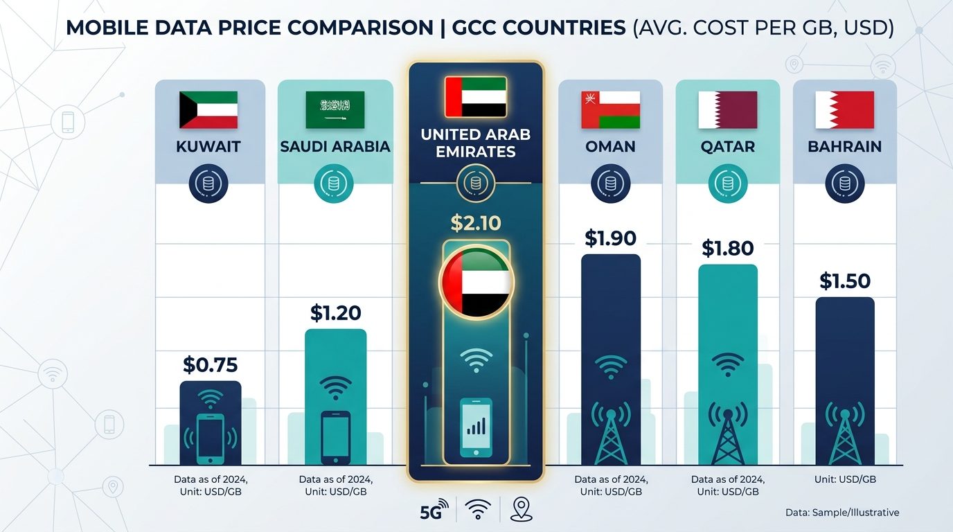 Mobile Data Prices Across the Gulf: Who Has the Best Value in 2025?