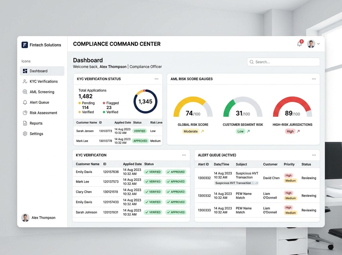 Compliance Automation dashboard