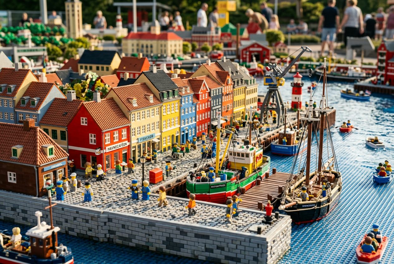 Legoland Billund Miniland detailed LEGO build