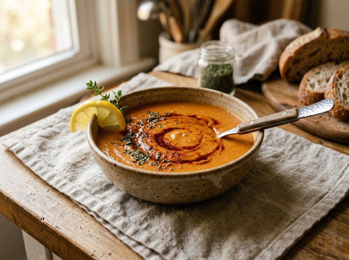 Spiced Red Lentil Soup
