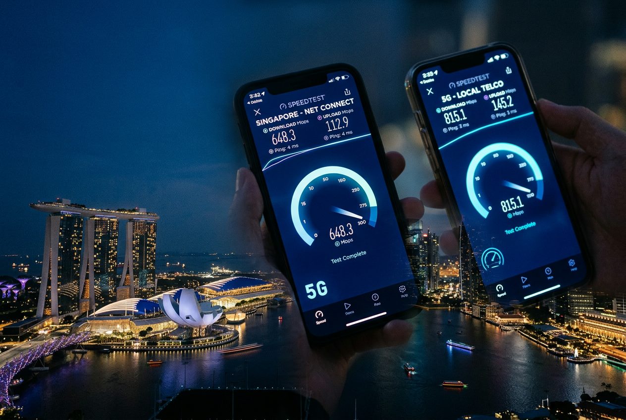Singtel vs StarHub vs M1 Singapore SIM comparison 2026