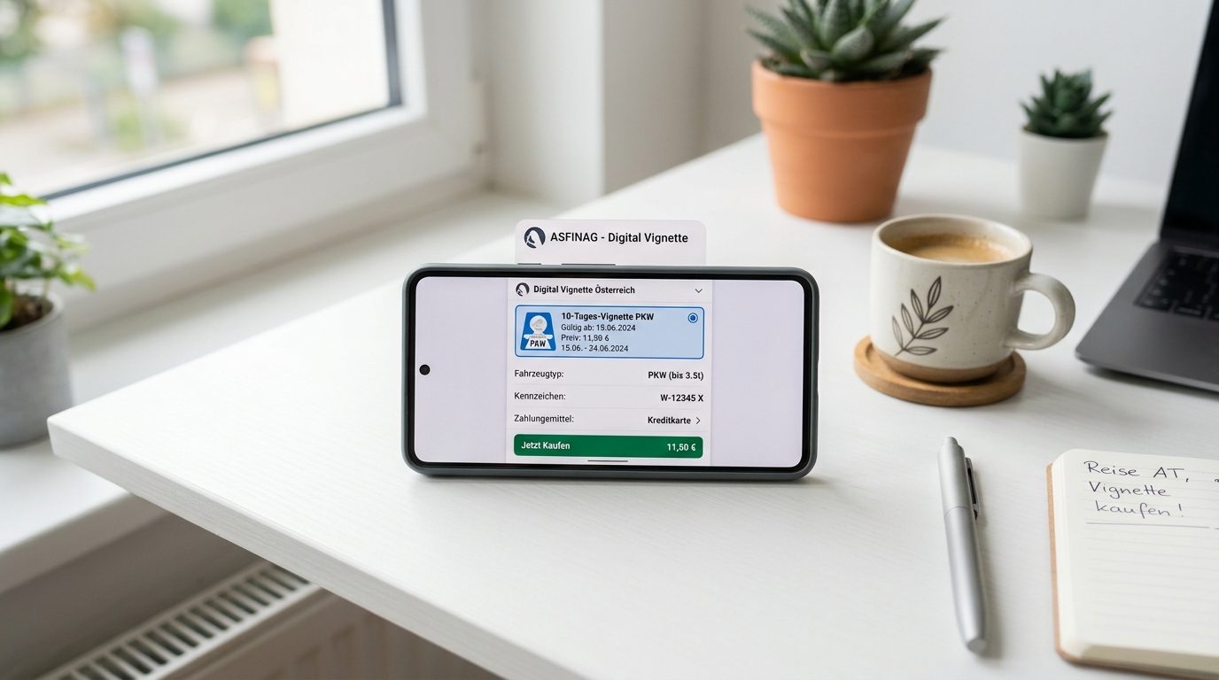 Digitale Vignette kaufen: Schritt für Schritt