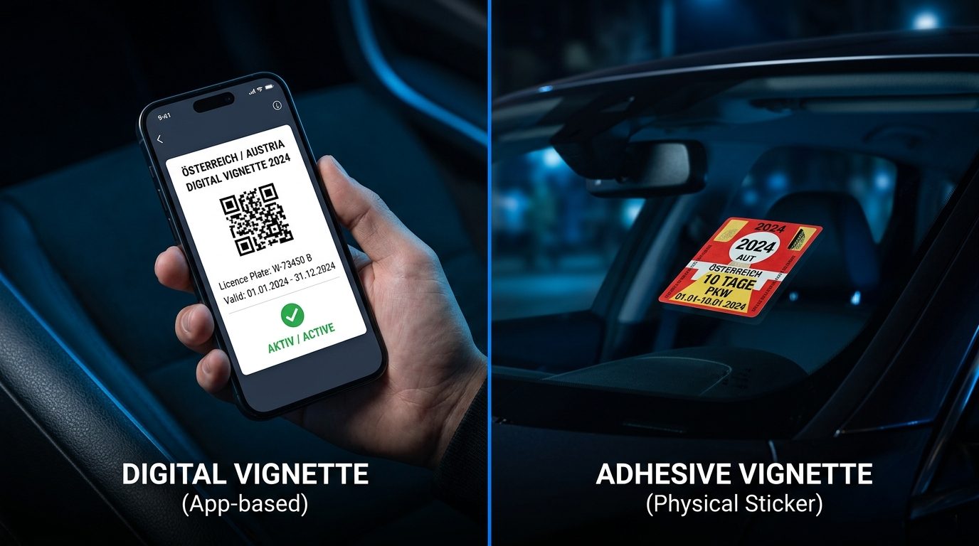 Digitale vs. Klebevignette