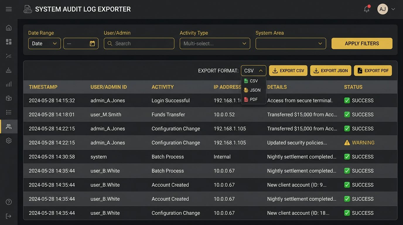 Audit Log Exporter