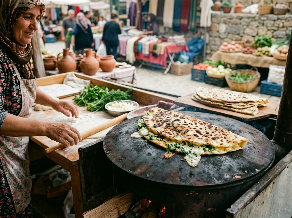 Gözleme with Cheese & Herbs