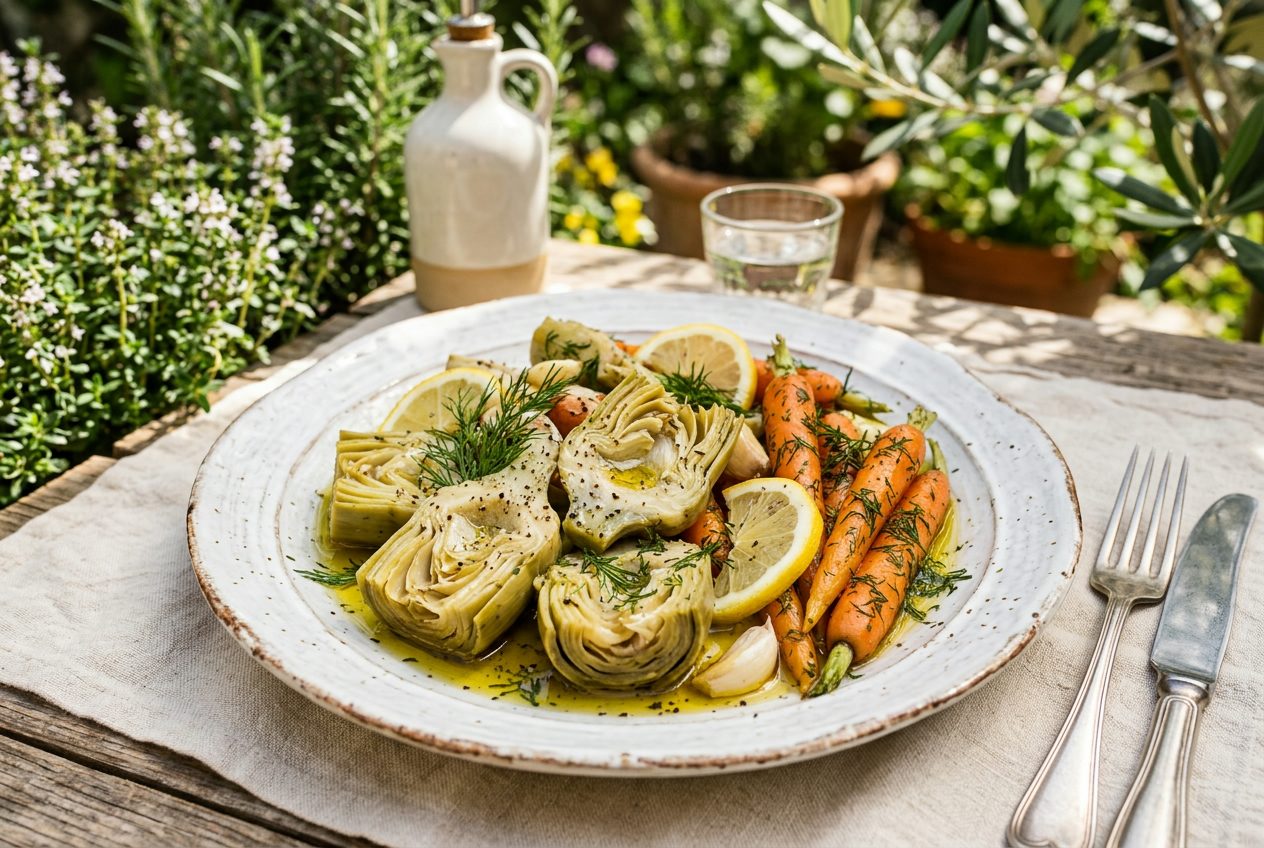 Zeytinyağlı Enginar — Olive Oil Braised Artichokes