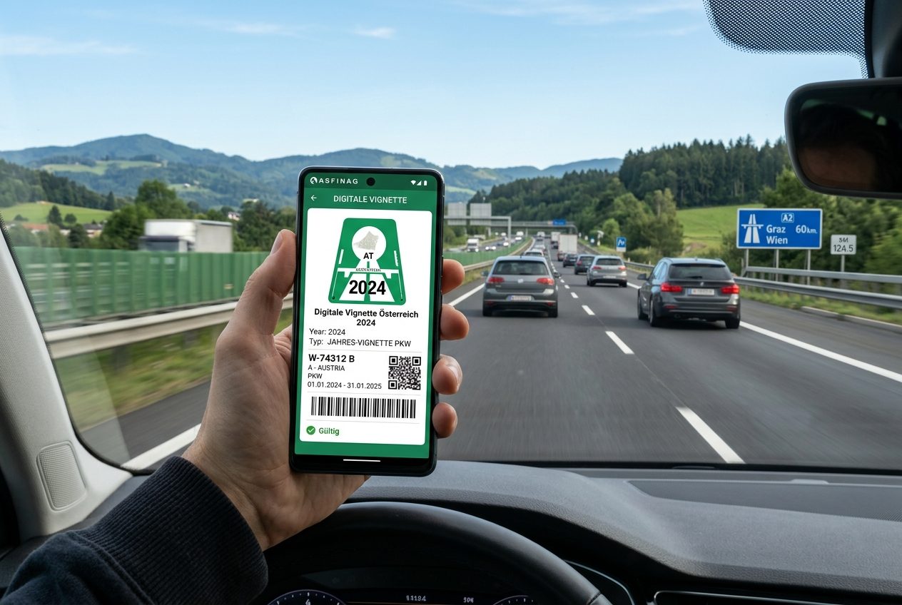 Digitale Vignette kaufen: So funktioniert es in Österreich und der Schweiz