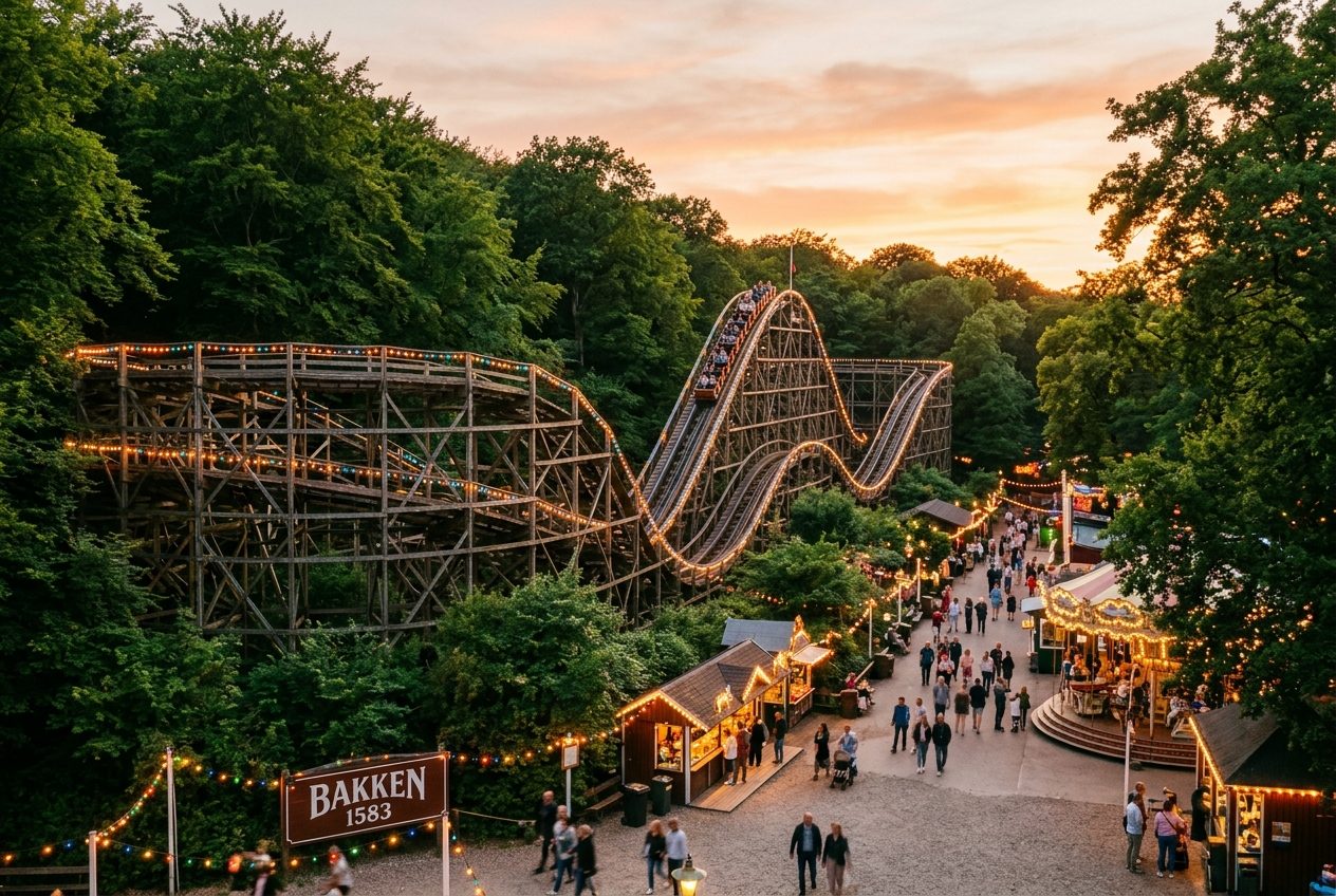 Bakken amusement park in Denmark