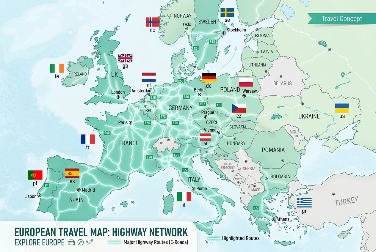 Vignettenübersicht Europa 2026: Alle Länder im Vergleich