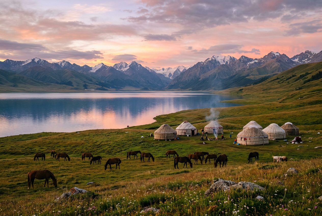 Son-Kul Lakeside Loop: Nomad Pastures at 3,016 Metres