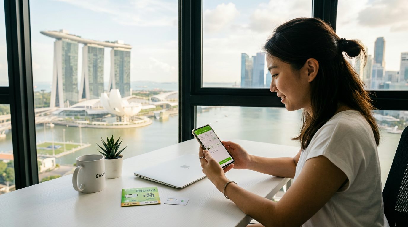 How to Top Up Your Singtel Prepaid SIM from Anywhere in the World