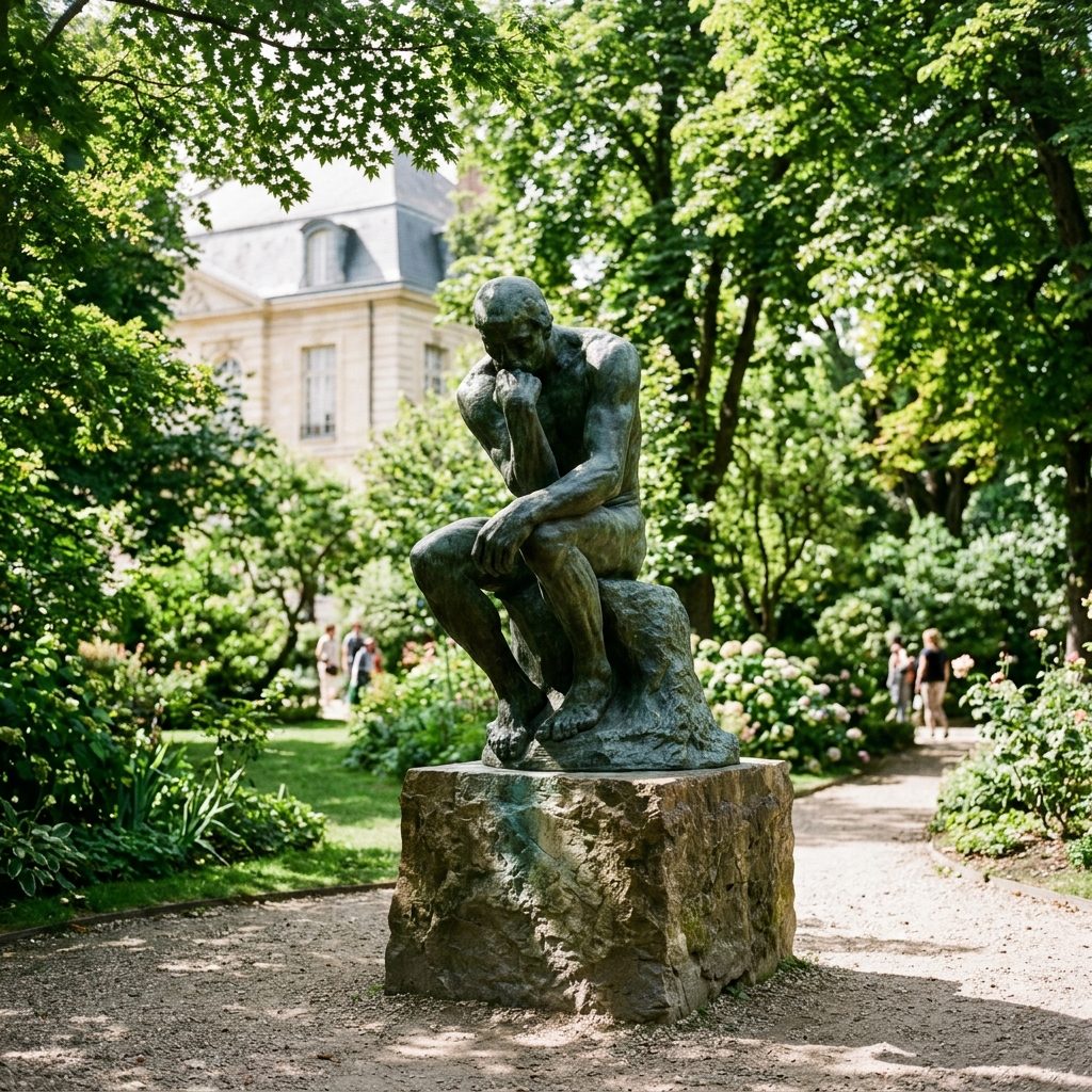 The Musée Rodin's Garden: Sculpture Under Open Sky