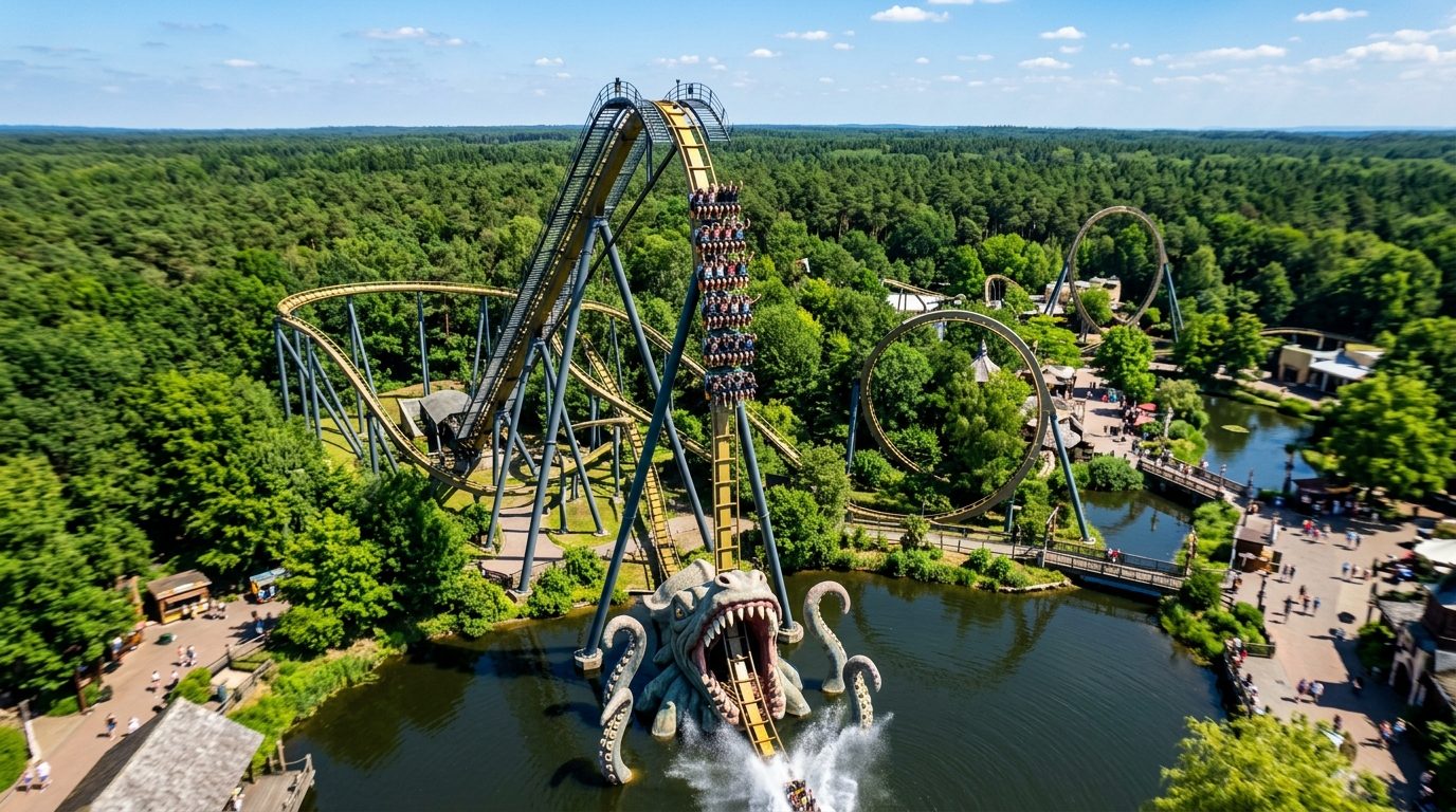 Krake & Co.: Die besten Achterbahnen im Heide Park Resort